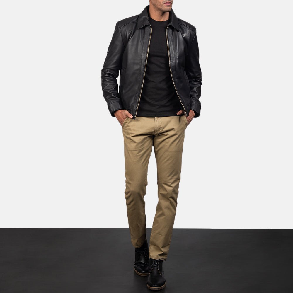 Inferno Black Leather Jacket image 3