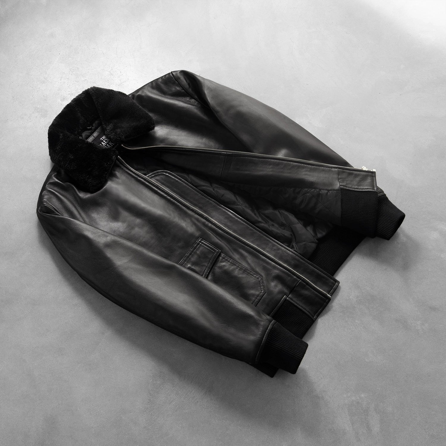 Airin G-1 Black Leather Bomber Jacket image 7